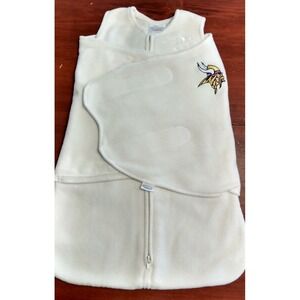 MN Vikings Embroidered HALO Sleepsack Swaddle Cozy Fleece Newborn NFL Baby Gear
